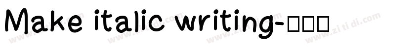 Make italic writing字体转换